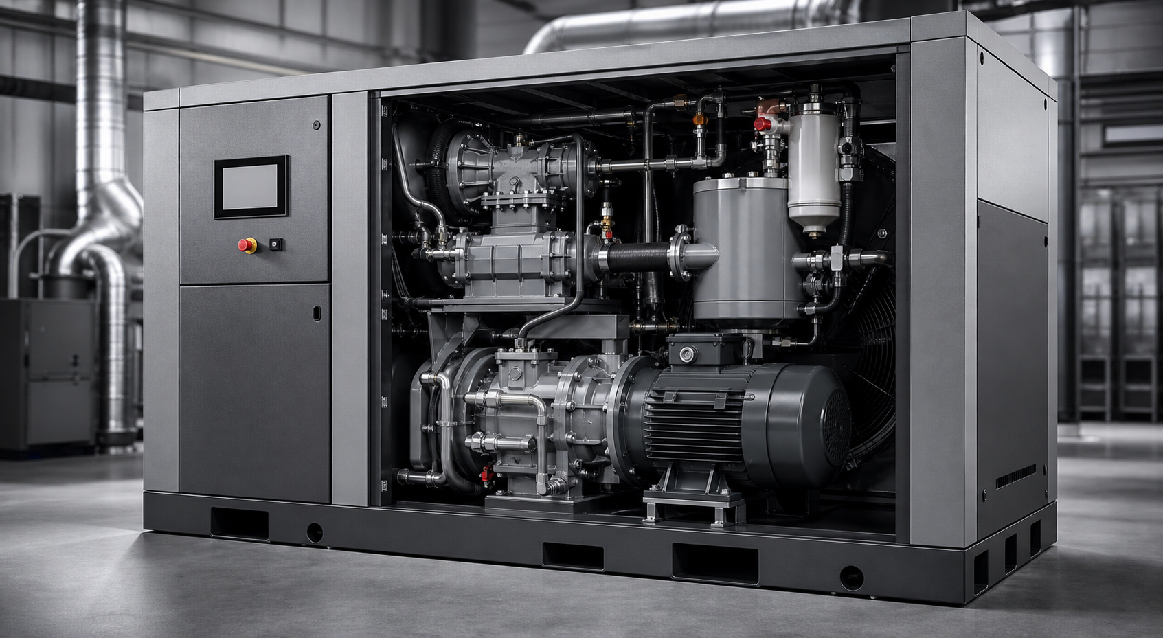 2 stage screw compressor